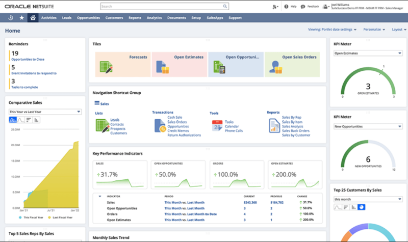 Oracle NetSuite ERP